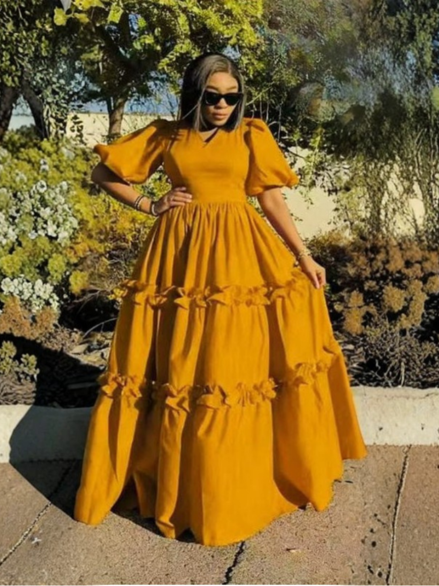 Tiered Ruffle Maxi Dress