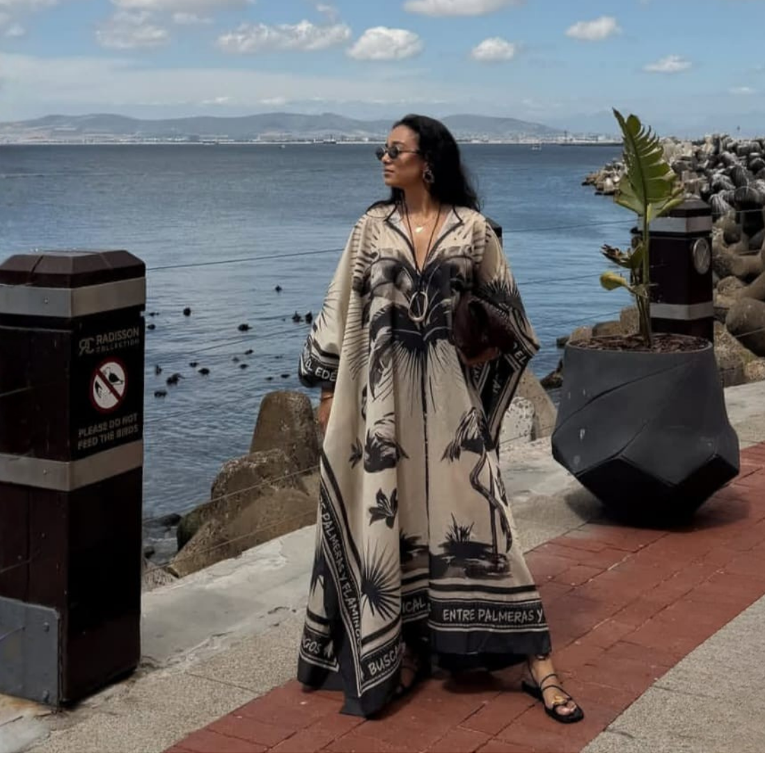 Entre Palmeras y Flamingos Maxi Dress
