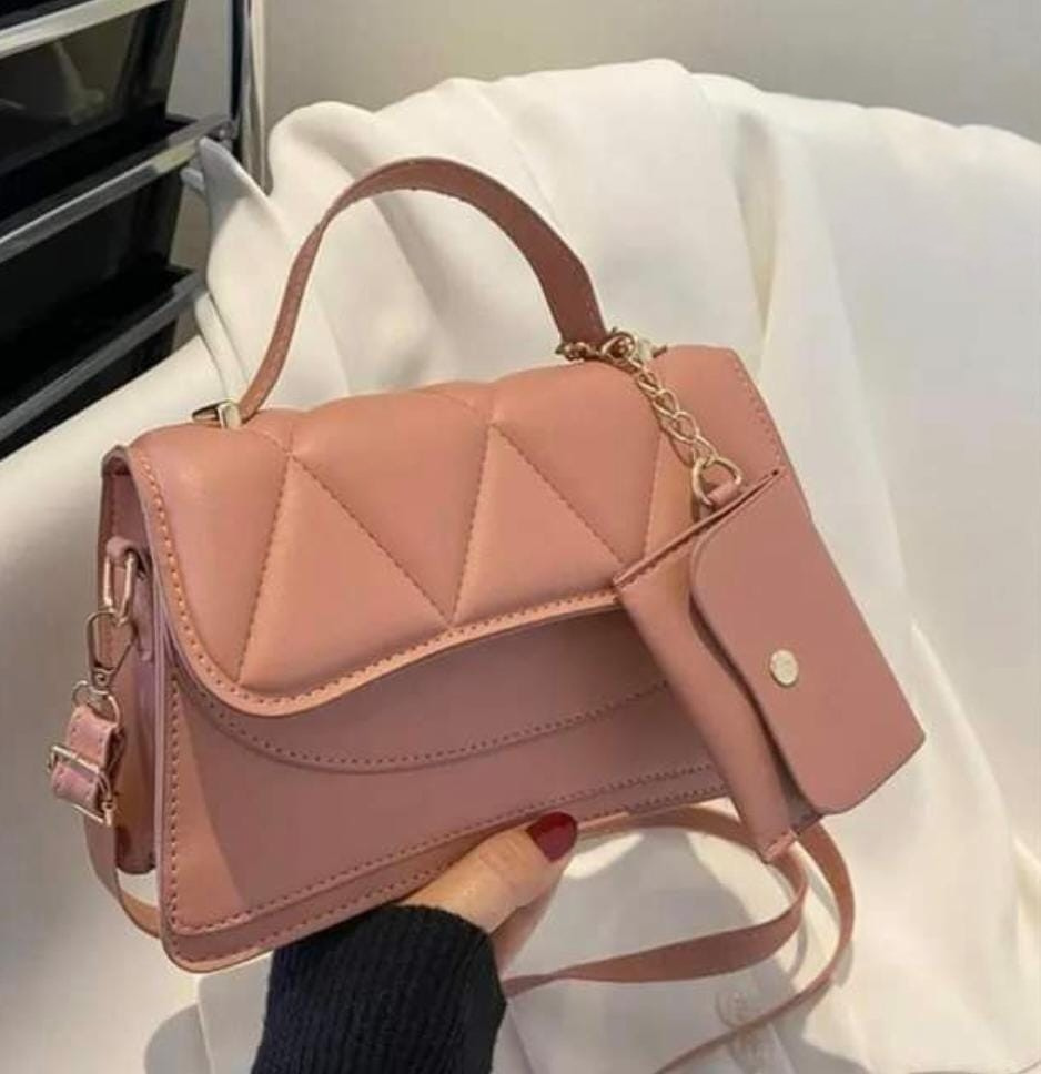 Quilted Crossbody Bag with Mini Pouch