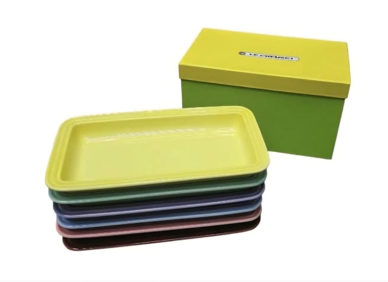 Le Creuset Style Rectangular Ceramic  Trays - Set of 6
