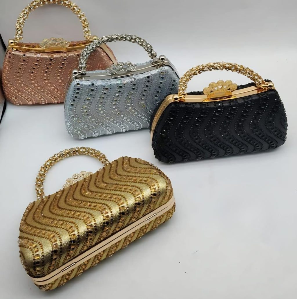 Crystal Rhinestone Evening Clutch Bag