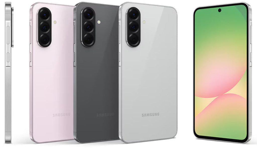 Samsung Galaxy A56 5G in Graphite - front and back view