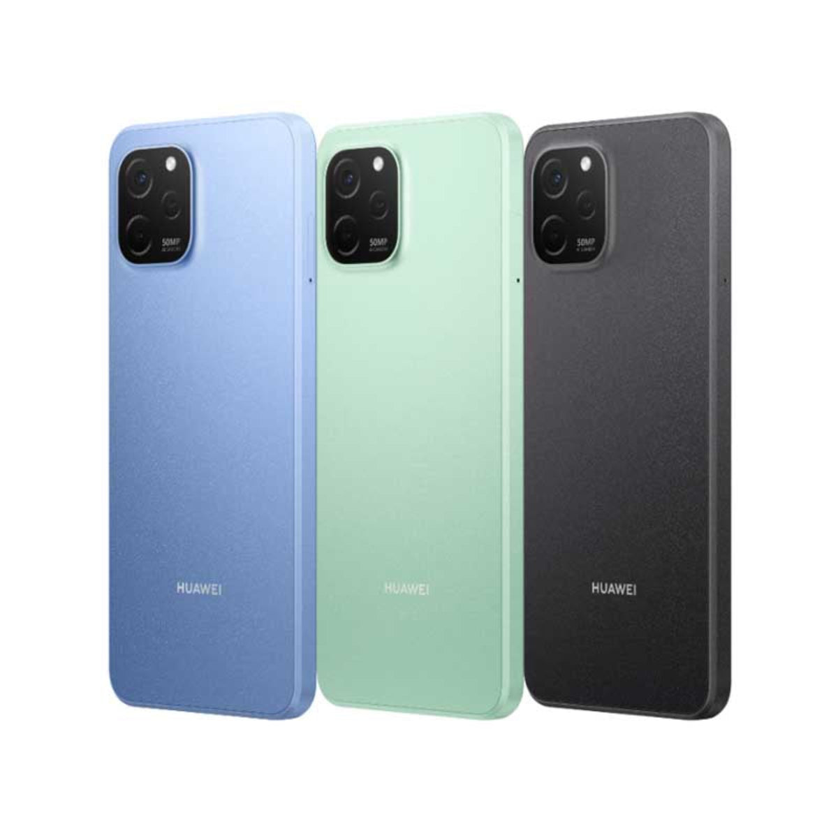 Huawei Nova Y61 available in Sky Blue, Mint Green, and Midnight Black colour options