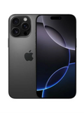Apple iPhone 16 Pro Max Black Titanium front and back view