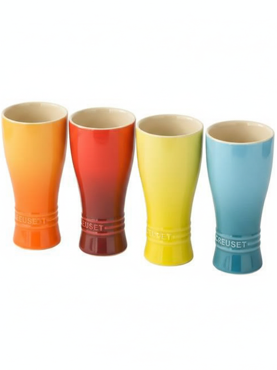 Le Creuset Mugs - Pure White Background