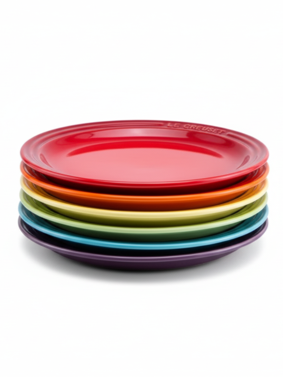 Le Creuset Rainbow Tea Plates