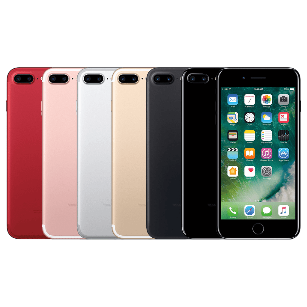 Apple iPhone 7 Plus in all available colors – Rose Gold, Silver, Gold, Black, Jet Black, Red
