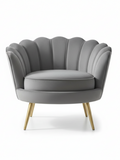 Shell Velvet Accent Chair - Image 2